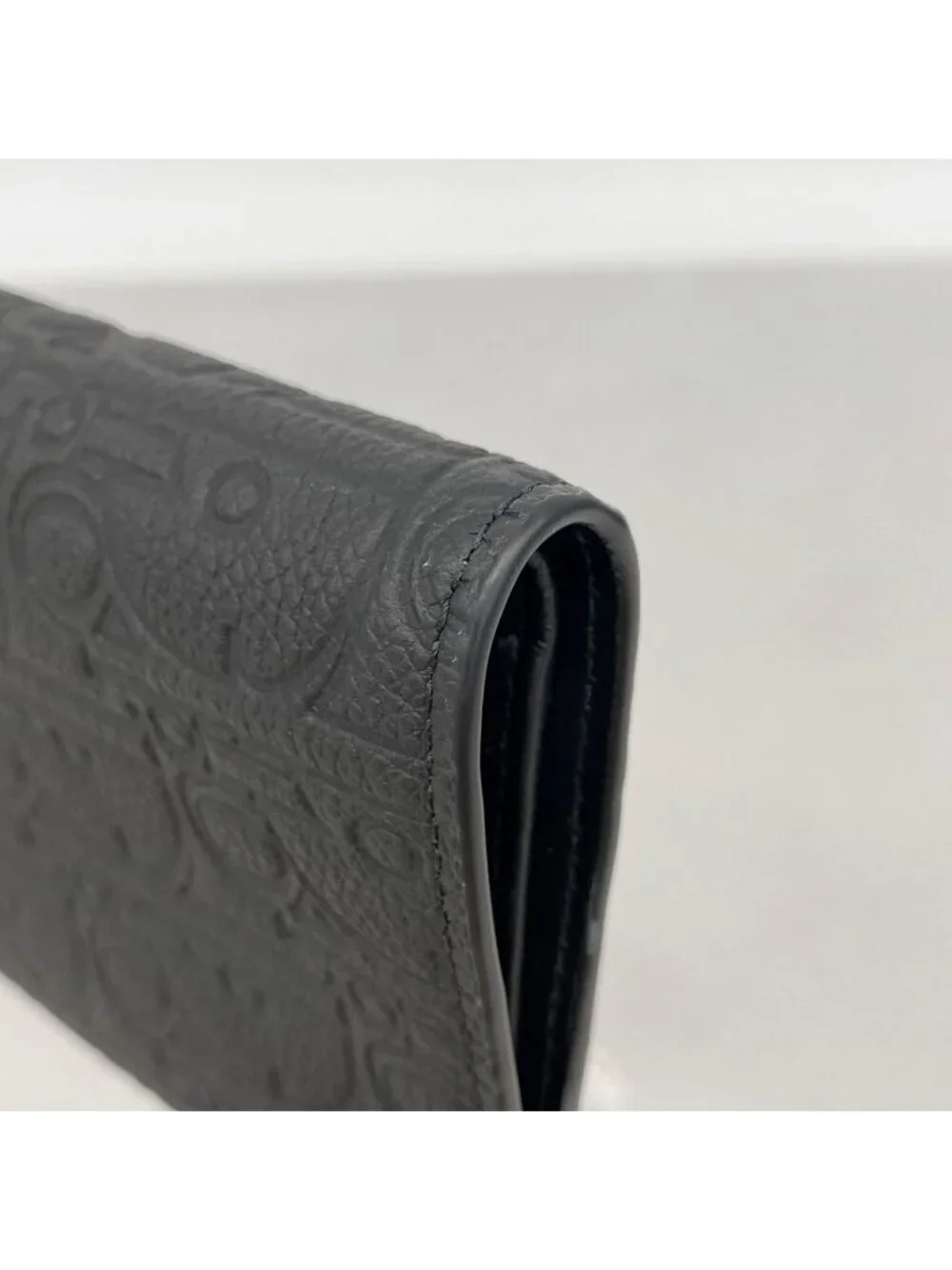 Dior Wallet Gravity Leather Black Silver